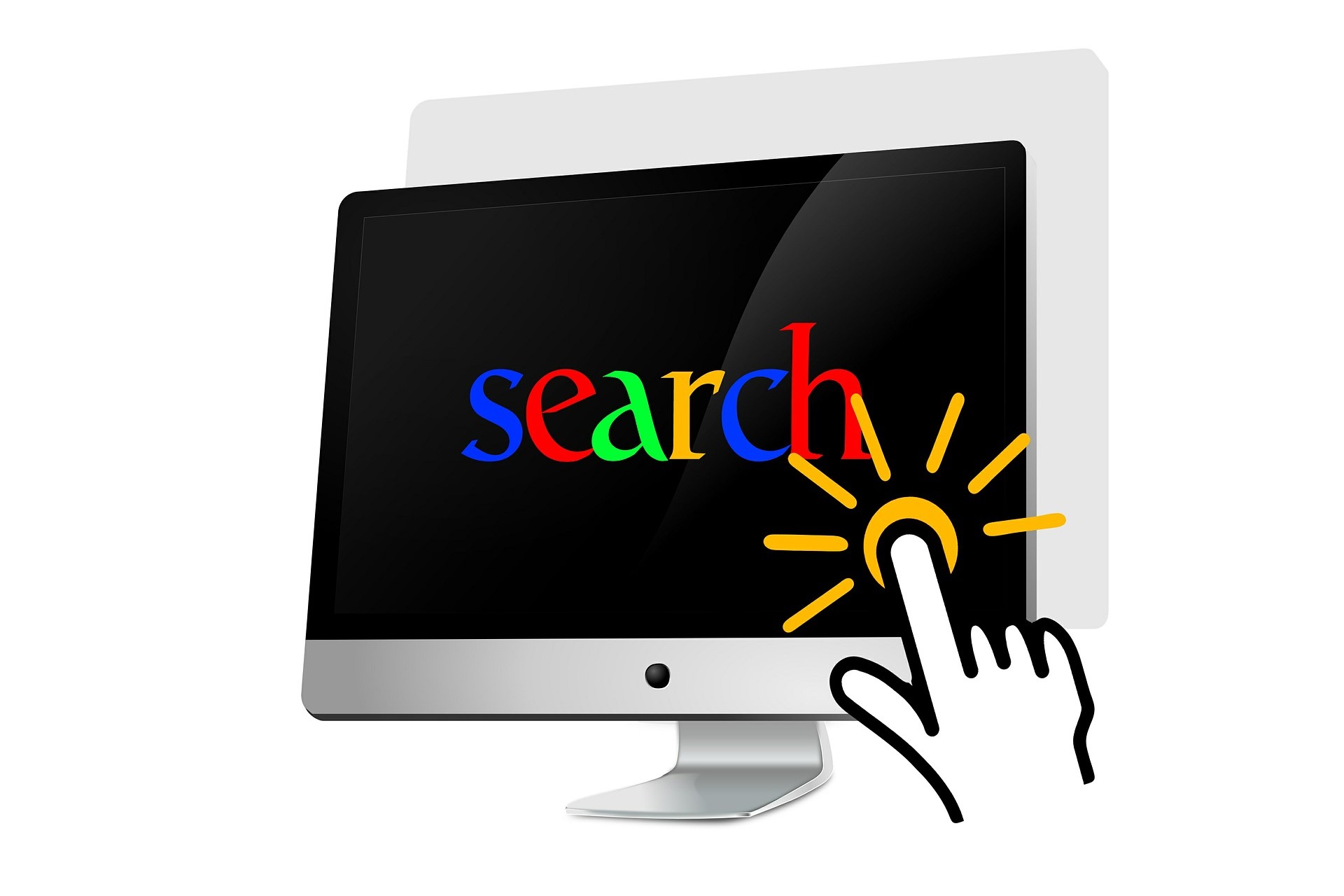 Wyszukiwarka Google na komputerze